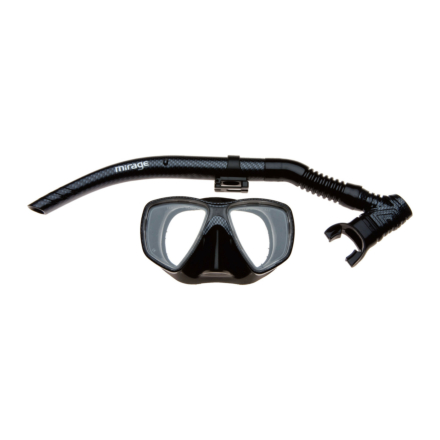 Mirage Set 79 Carbon Adult Mask & Snorkel Set - Black